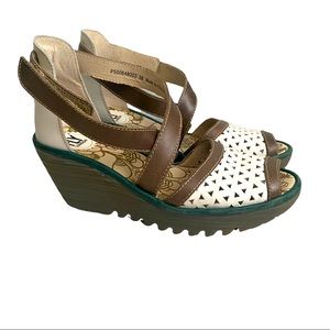 Fly London Yumo Open Toe Perforated Sandal